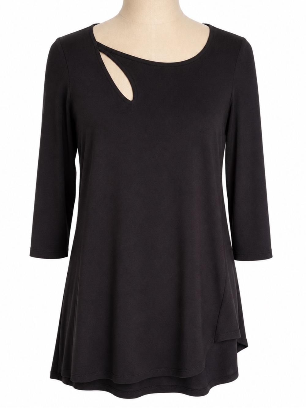 Sympli Canada‎ Deep Purple Fortune Cut Out Blouse Size 8 Elegant Dressy Church